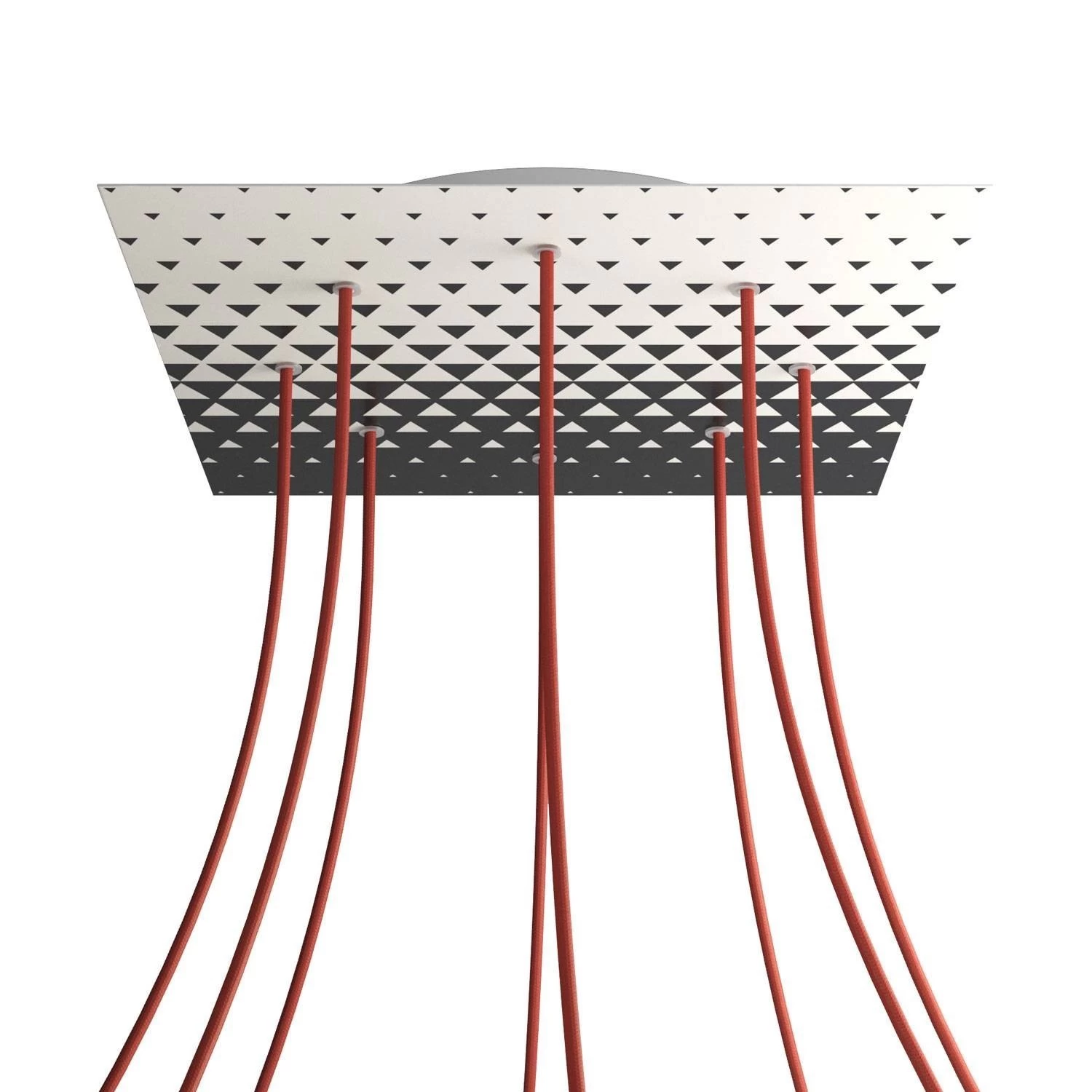 8 Holes - EXTRA LARGE Square Ceiling Canopy Kit - Rose One System - PROMO - Triangle