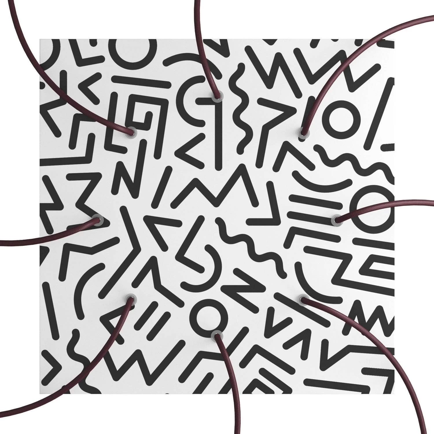 8 Holes - EXTRA LARGE Square Ceiling Canopy Kit - Rose One System - PROMO