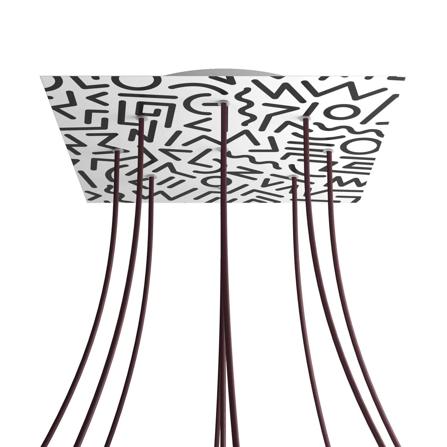 9 Holes - EXTRA LARGE Square Ceiling Canopy Kit - Rose One System - PROMO - Street Art