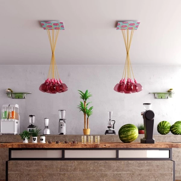 9 Holes - EXTRA LARGE Square Ceiling Canopy Kit - Rose One System - PROMO