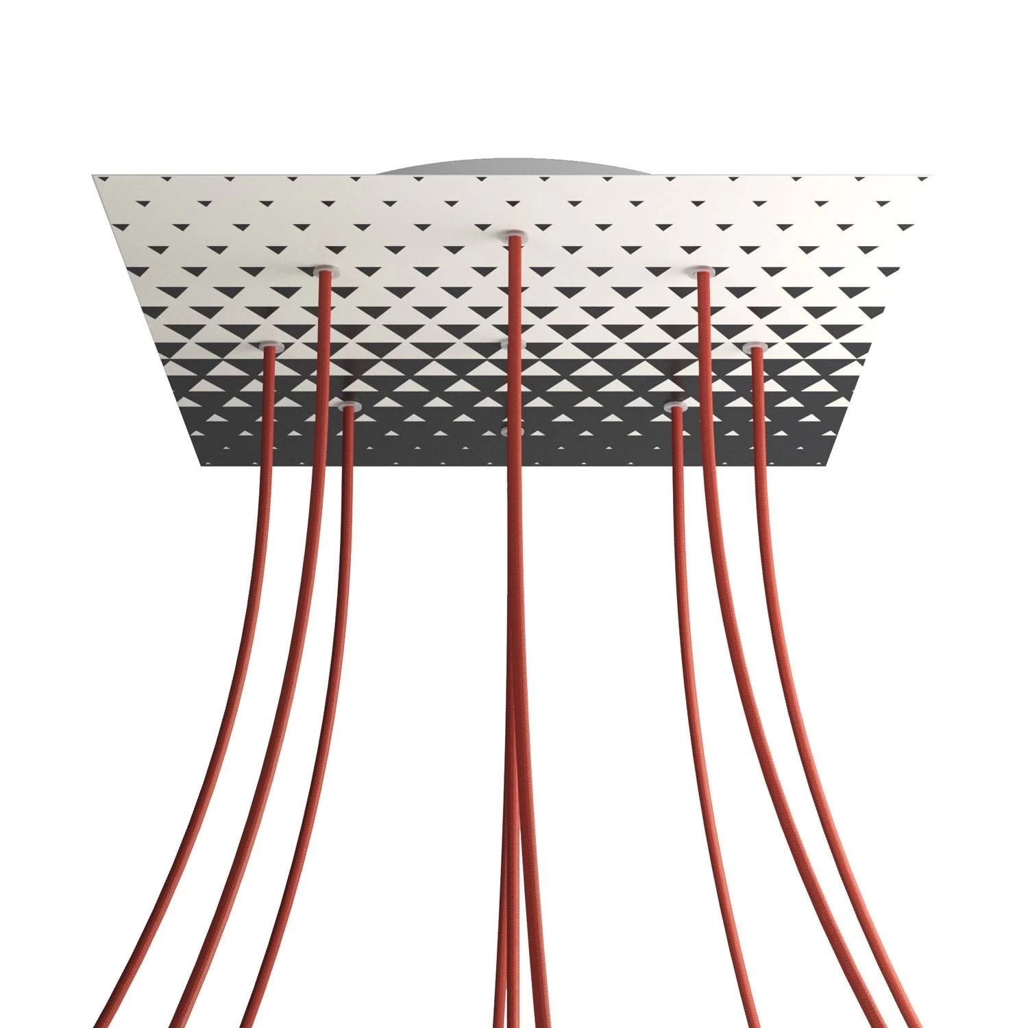 9 Holes - EXTRA LARGE Square Ceiling Canopy Kit - Rose One System - PROMO - Triangle