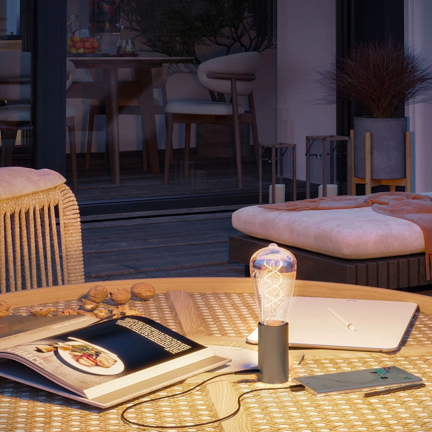 SI! 5V Portable lamp with ST64 light bulb