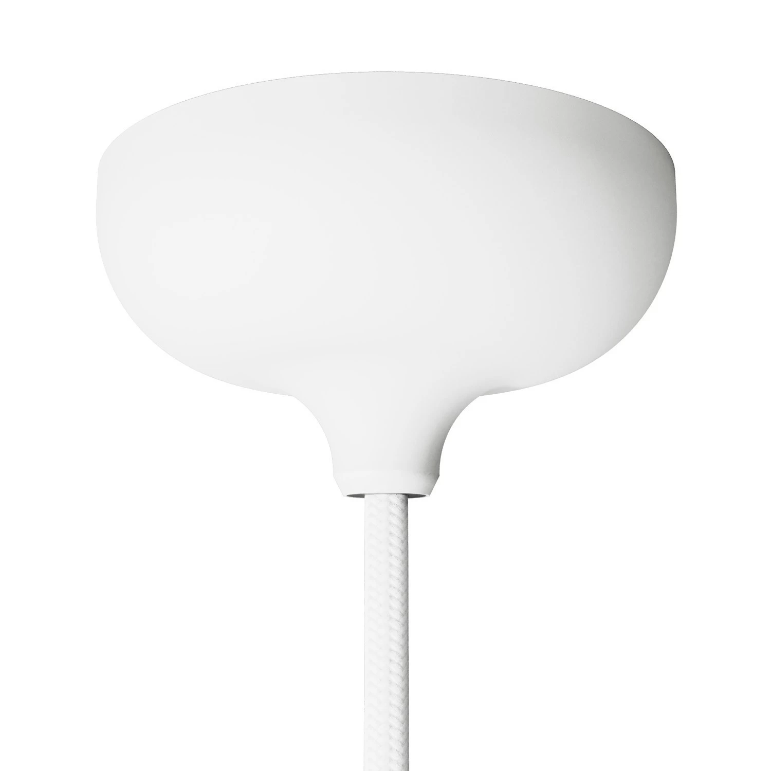 Silicone rose kit with central hole suitable for lampshade - White