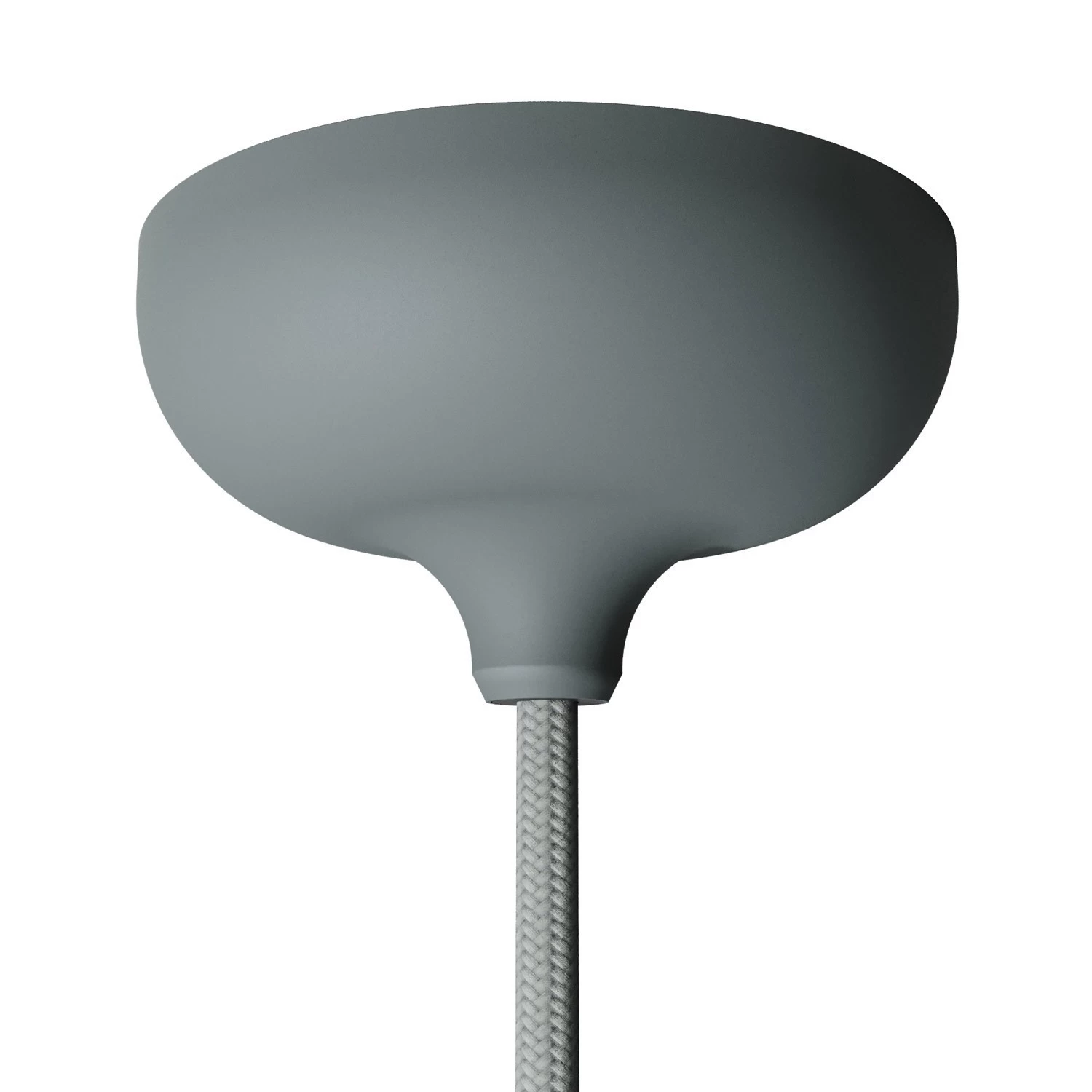 Silicone rose kit with central hole suitable for lampshade - Grey