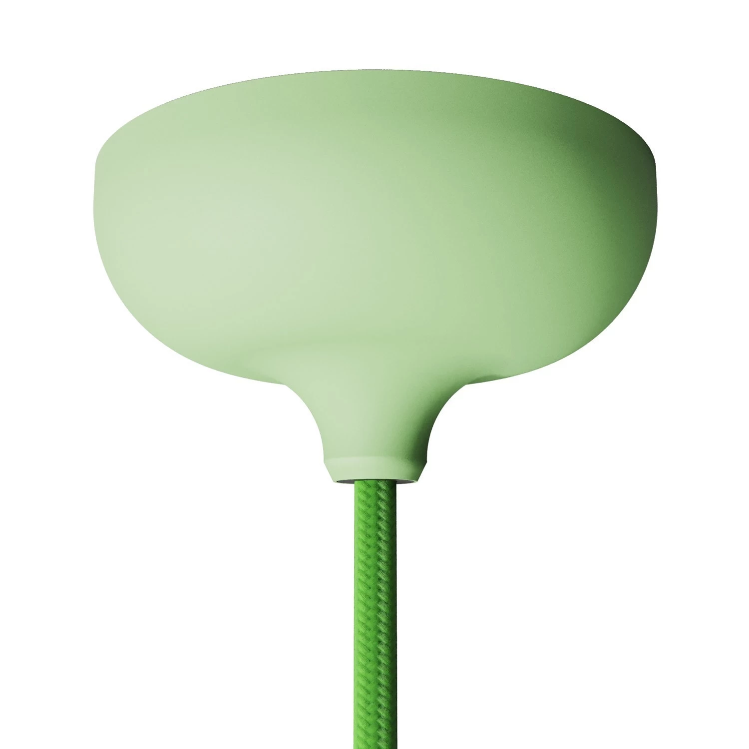 Silicone rose kit with central hole suitable for lampshade - Soft green