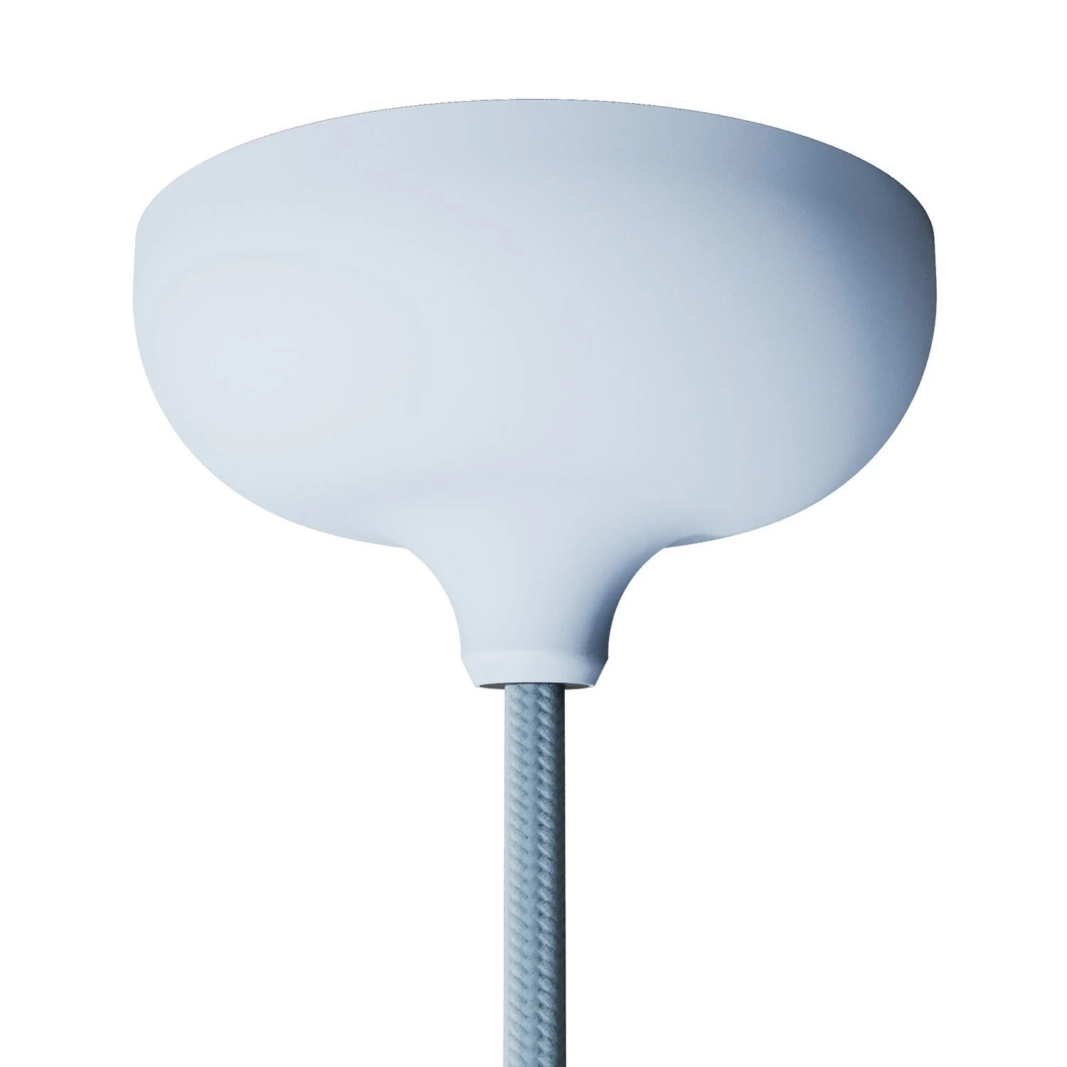 Silicone rose kit with central hole suitable for lampshade - Soft blue