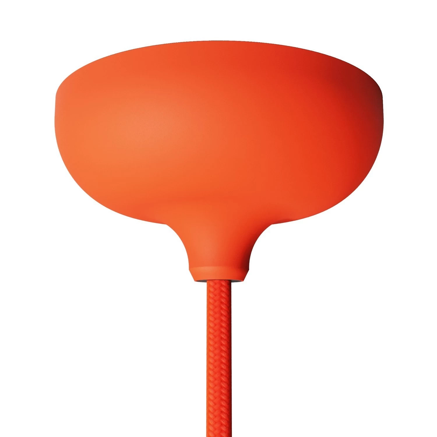 Silicone rose kit with central hole suitable for lampshade - Orange