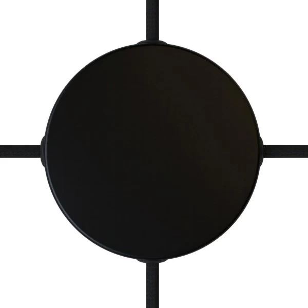 Classic Round Metal Ceiling Canopy Kit - Blank with 4 side holes