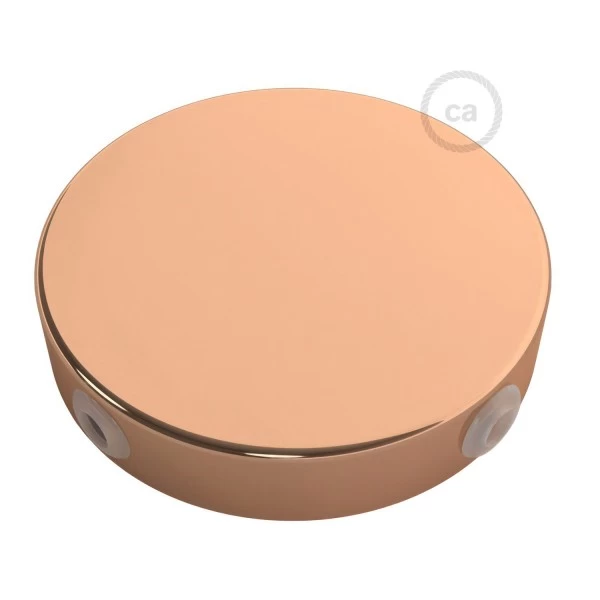 Classic Round Metal Ceiling Canopy Kit - Blank with 4 side holes