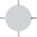 Classic Round Metal Ceiling Canopy Kit - Blank with 4 side holes