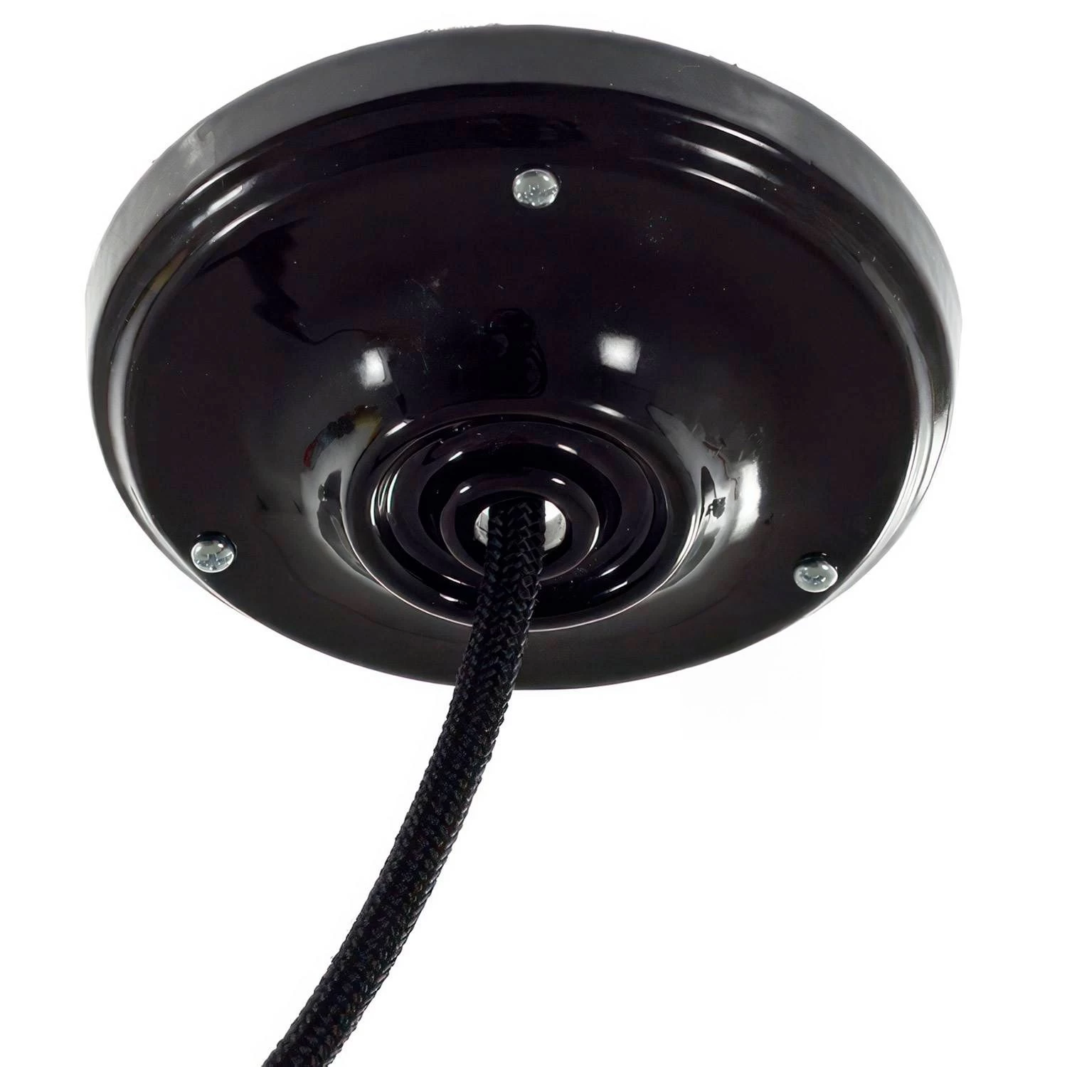 Porcelain ceiling canopy kit - Black