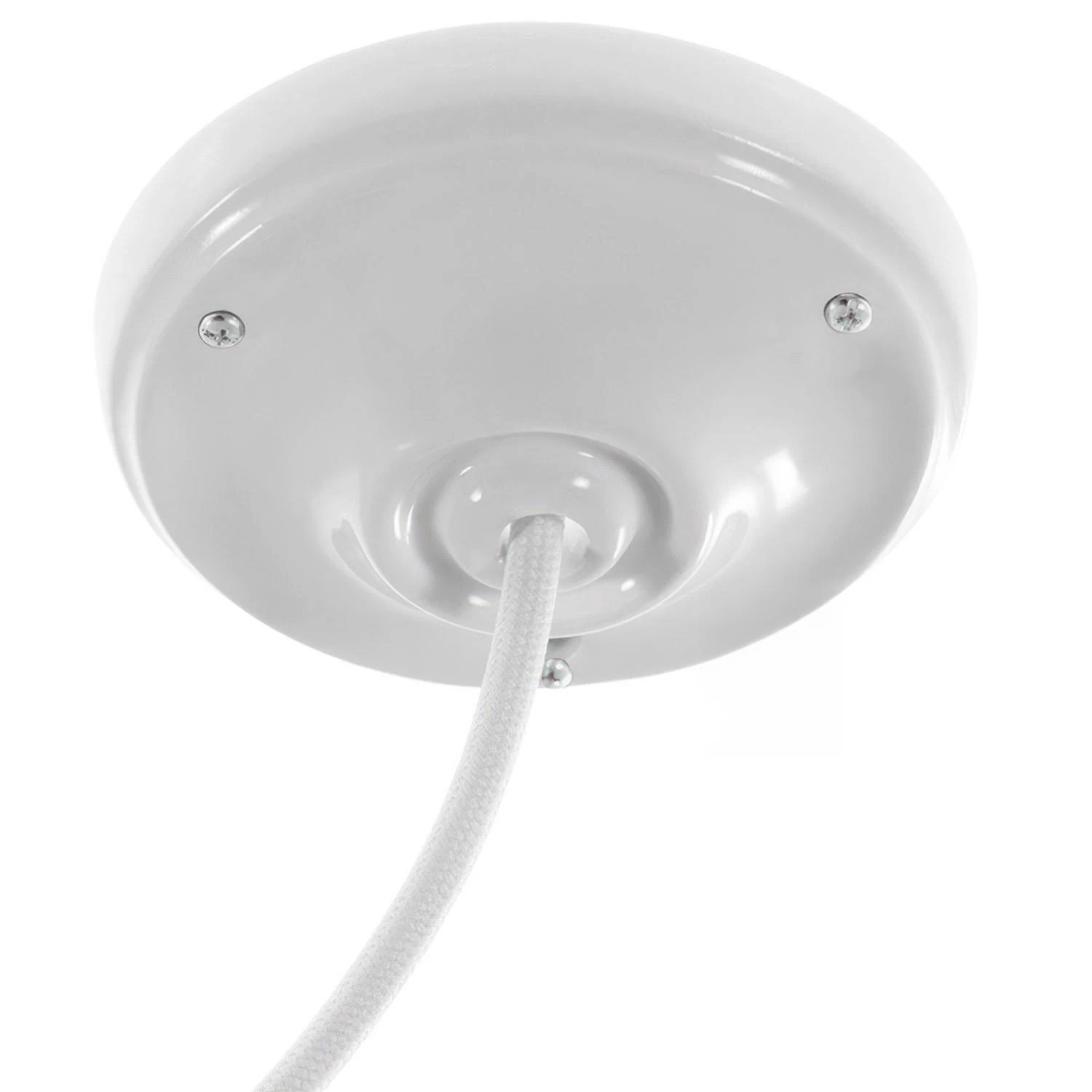 Porcelain ceiling canopy kit - White