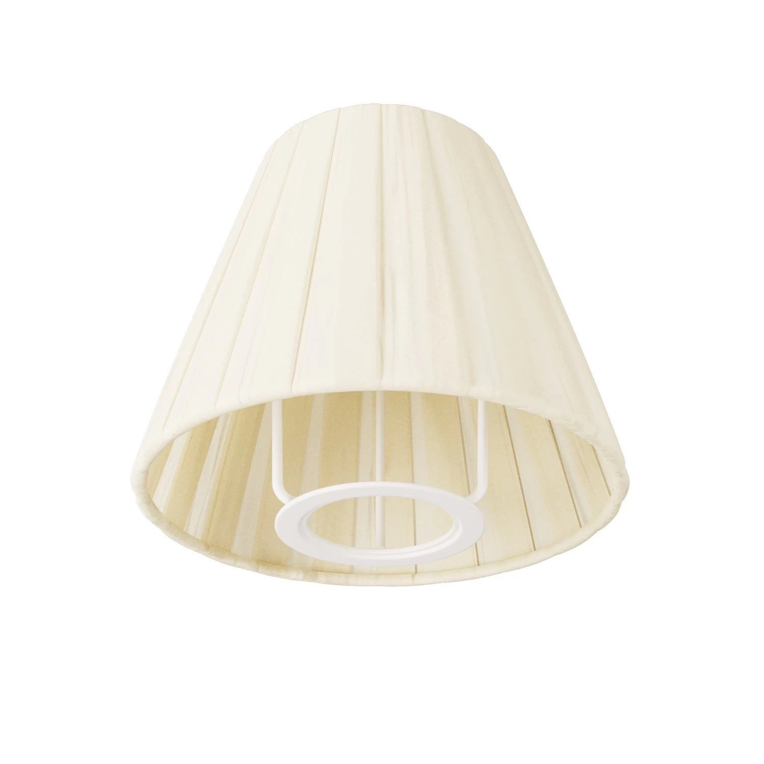 Impero Mini Lamp Shade with E26 Socket | For Wall or Table Fixtures | Made in Italy - Pleated shade cream