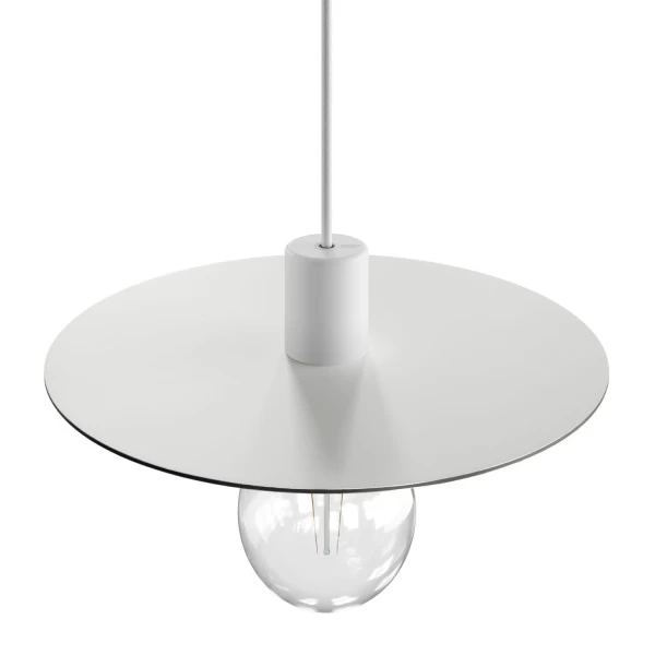 Oversize Ellepì flat lampshade in Dibond for outdoor pendant lighting, diameter 15,7" - Made in Italy
