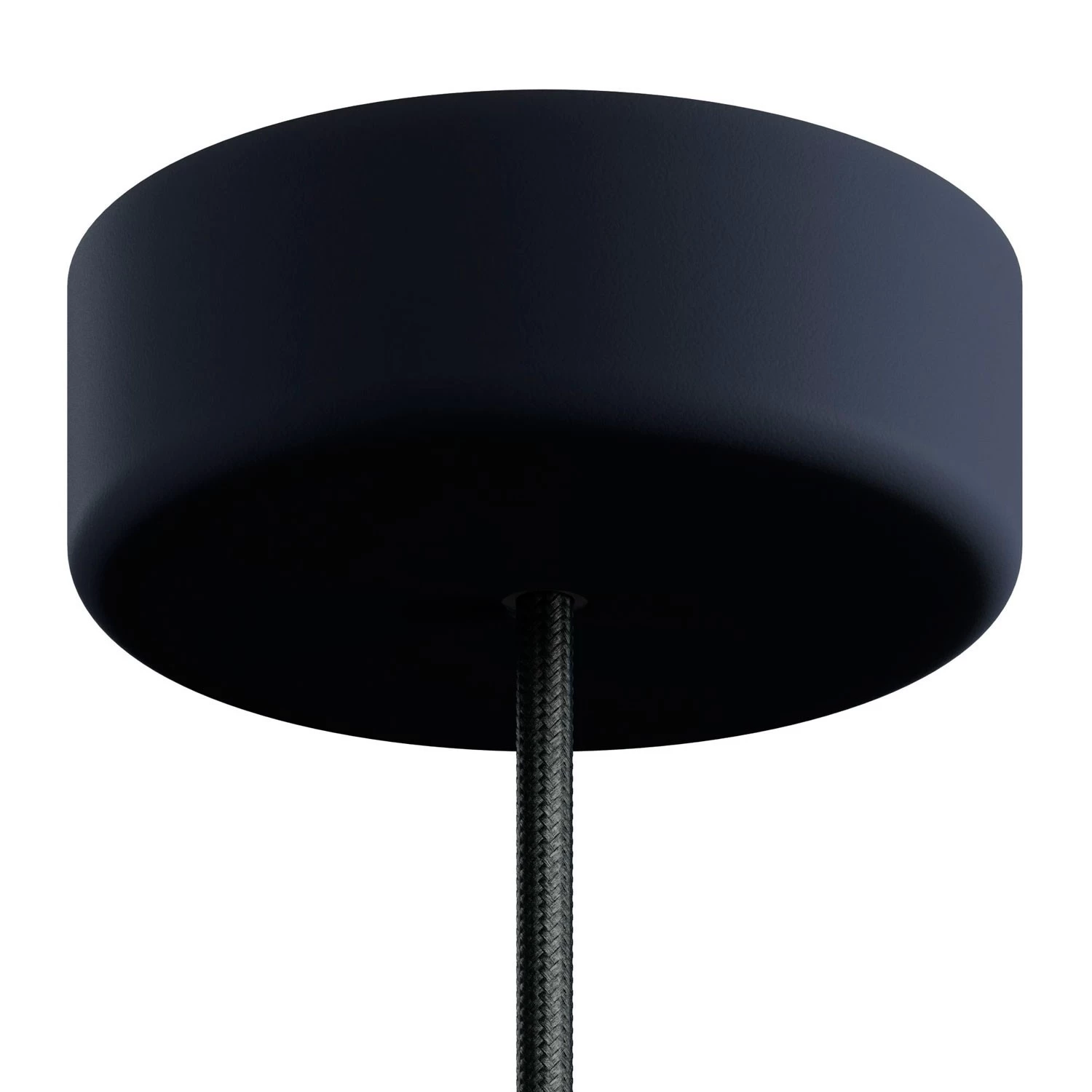 EIVA Cylindrical ceiling canopy kit suitable for wet locations - in soft touch silicone - Carbon black