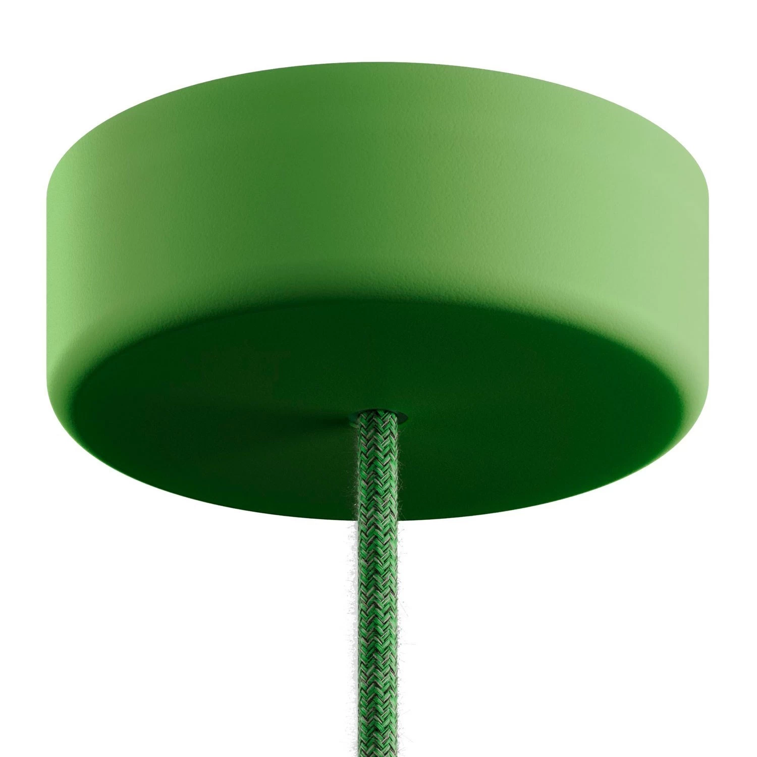 EIVA Cylindrical ceiling canopy kit suitable for wet locations - in soft touch silicone - Soft green