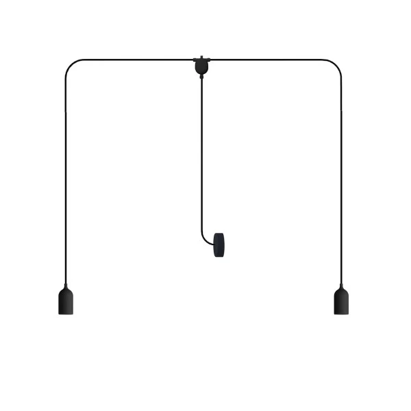 T-Snake EIVA Outdoor lamp for wet locations with 2 lights with canopy