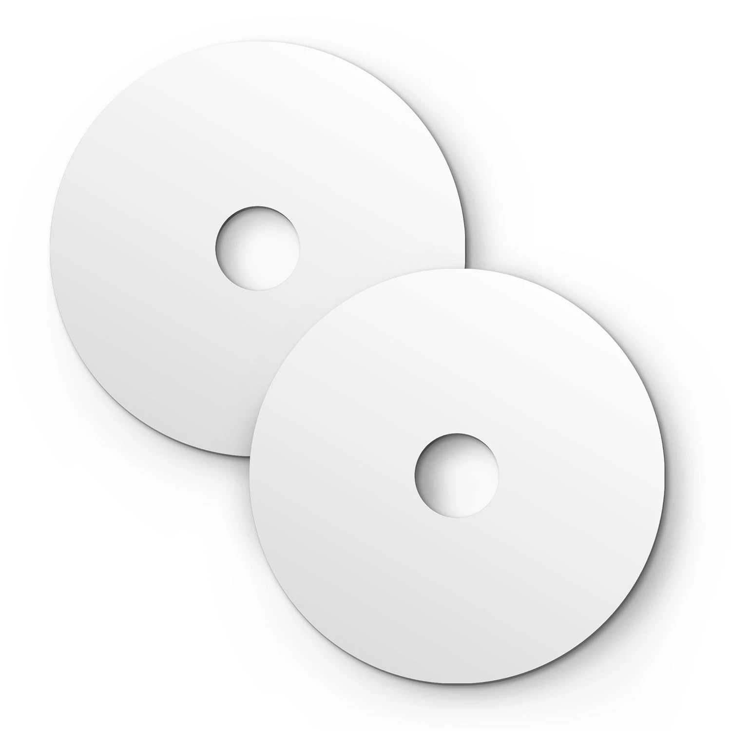 Mini Ellepì 'Solid Color' flat lampshade  ideal for suspension, wall lamps or for string lights, 9,4" diameter - Made in Italy - Matt White