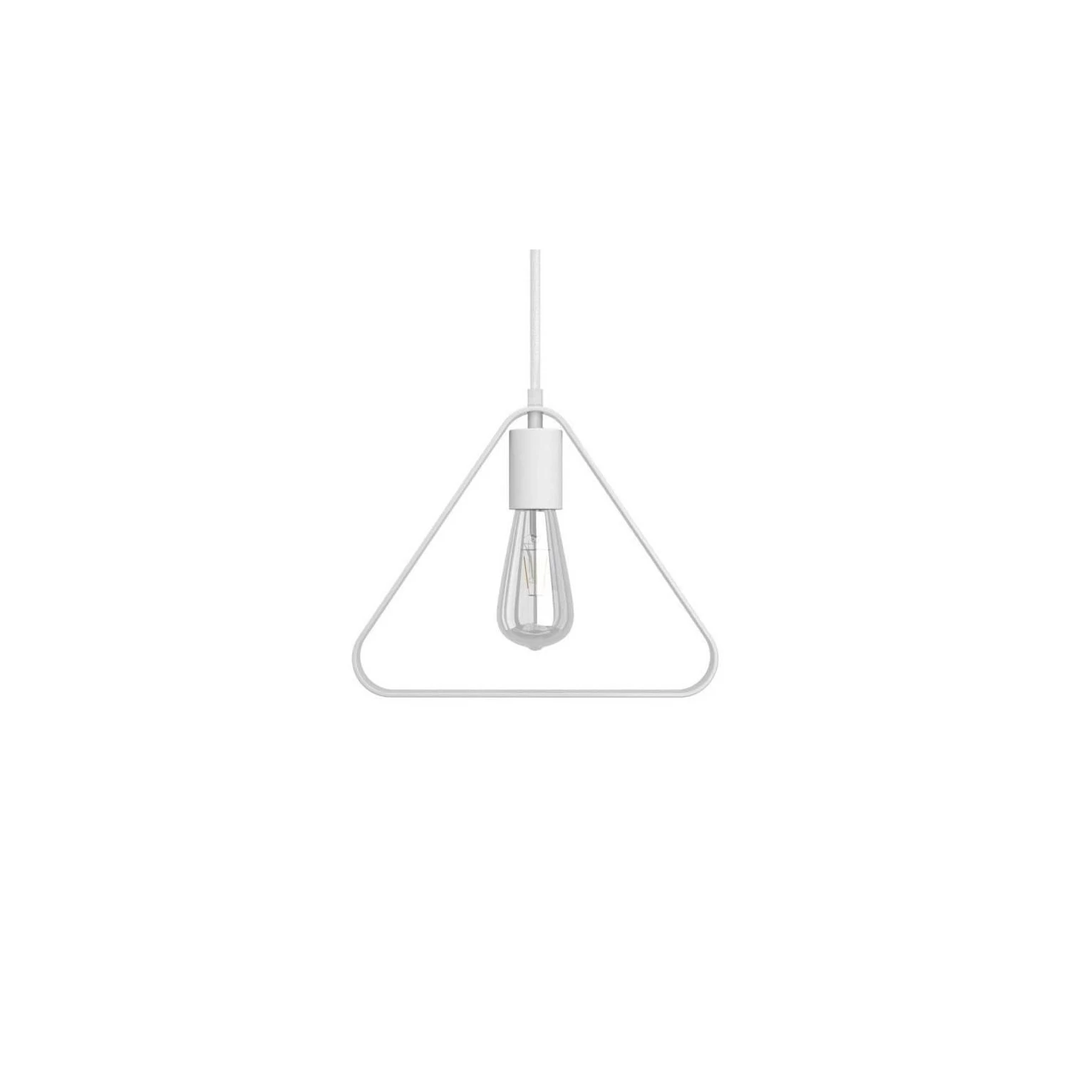 Pendant lamp with textile cable, Duedì Apex lampshade and metal details