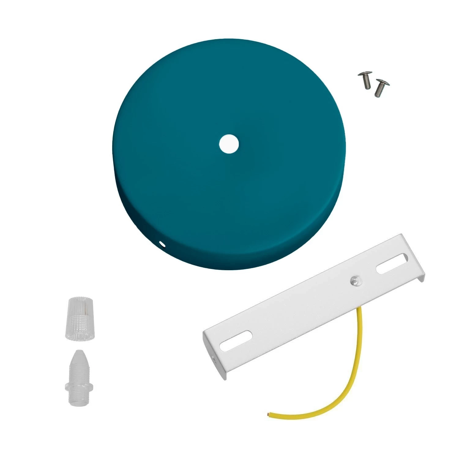 Classic 1-hole Round Metal Ceiling Canopy Kit