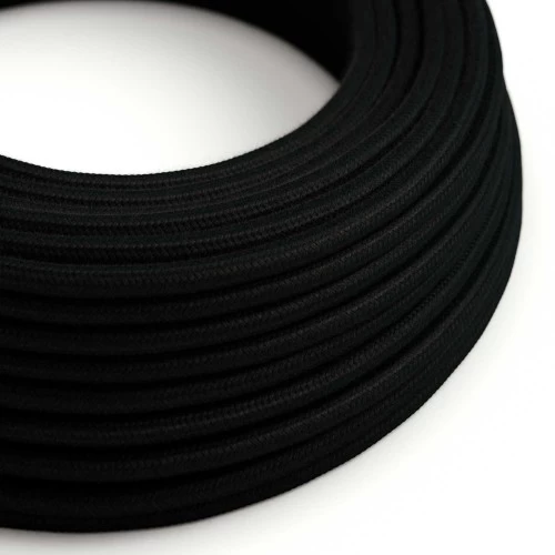 Cloth Covered Wire - Black Cotton RC04 - UL Listed
