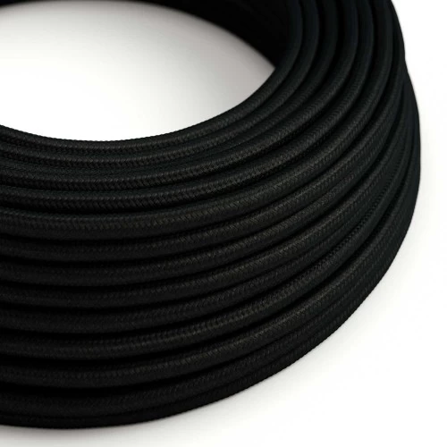 Cloth Covered Wire - Black Rayon RM04 - UL Listed