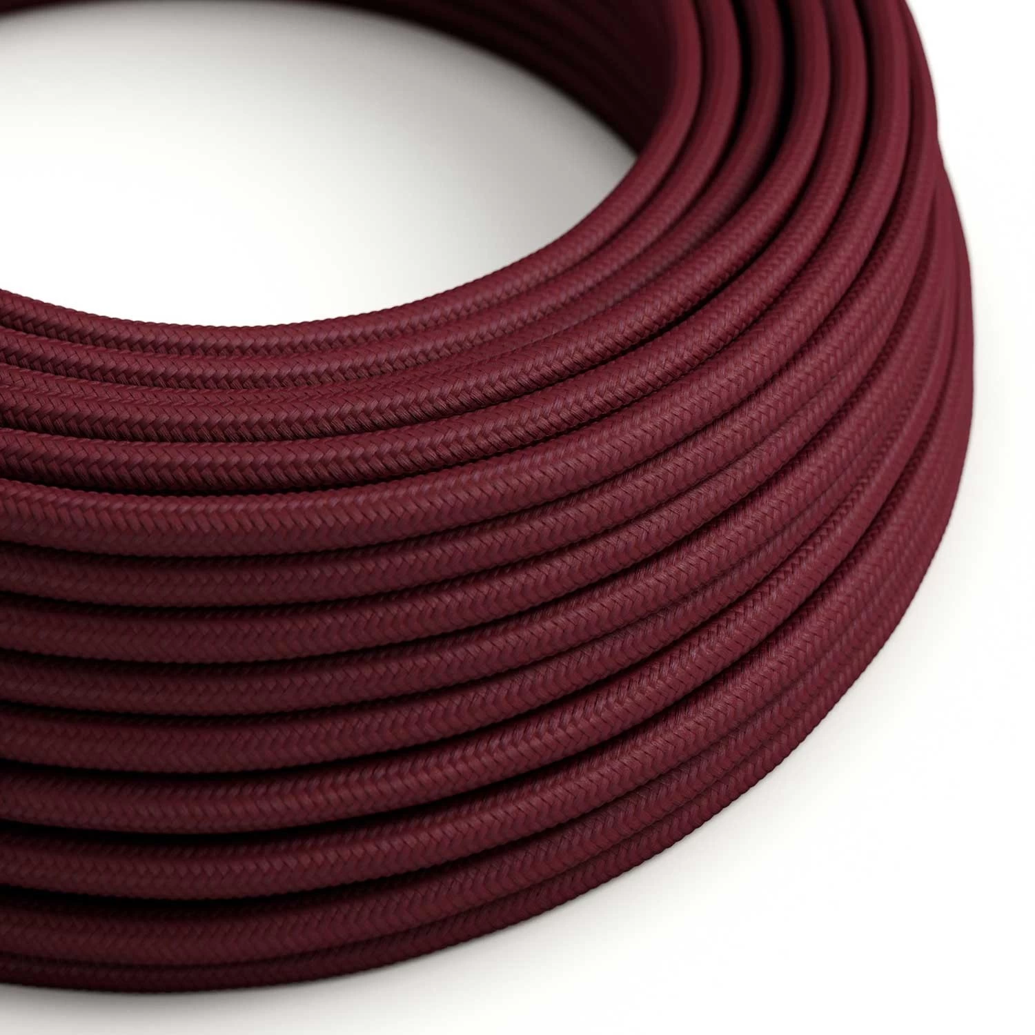 Cloth Covered Wire - Burgundy Rayon RM19 - UL Listed