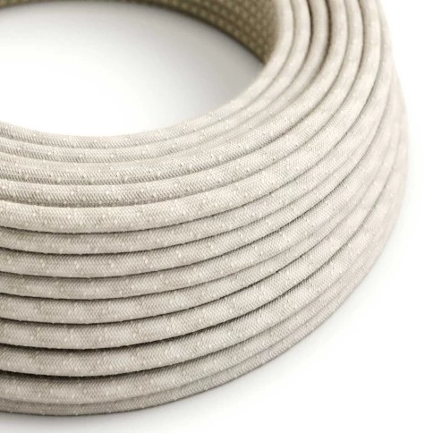 Cloth Covered Wire - Natural Linen RN01 - UL Listed