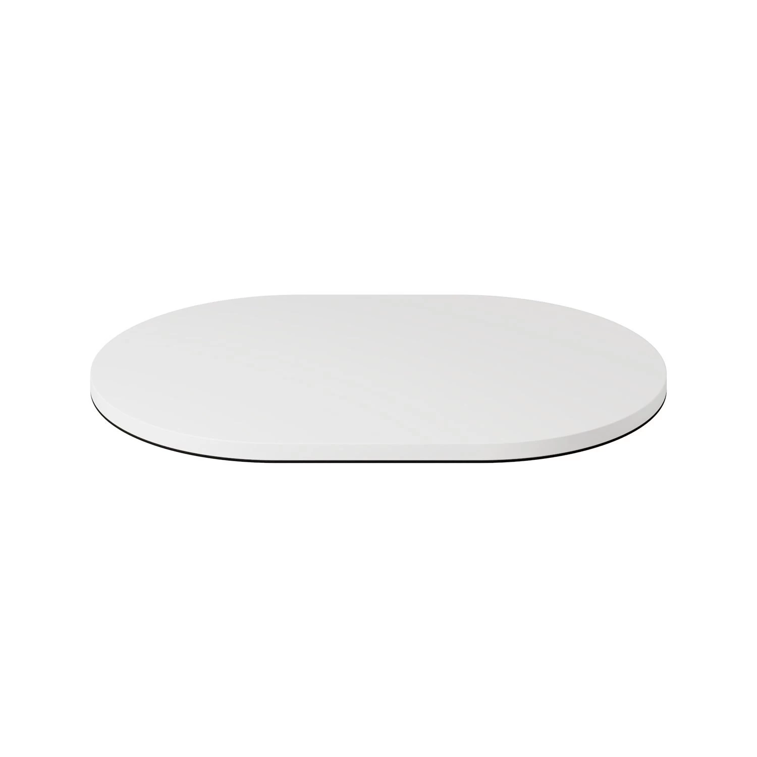 Oval metal base for MAG-Y table lamp - Matt white