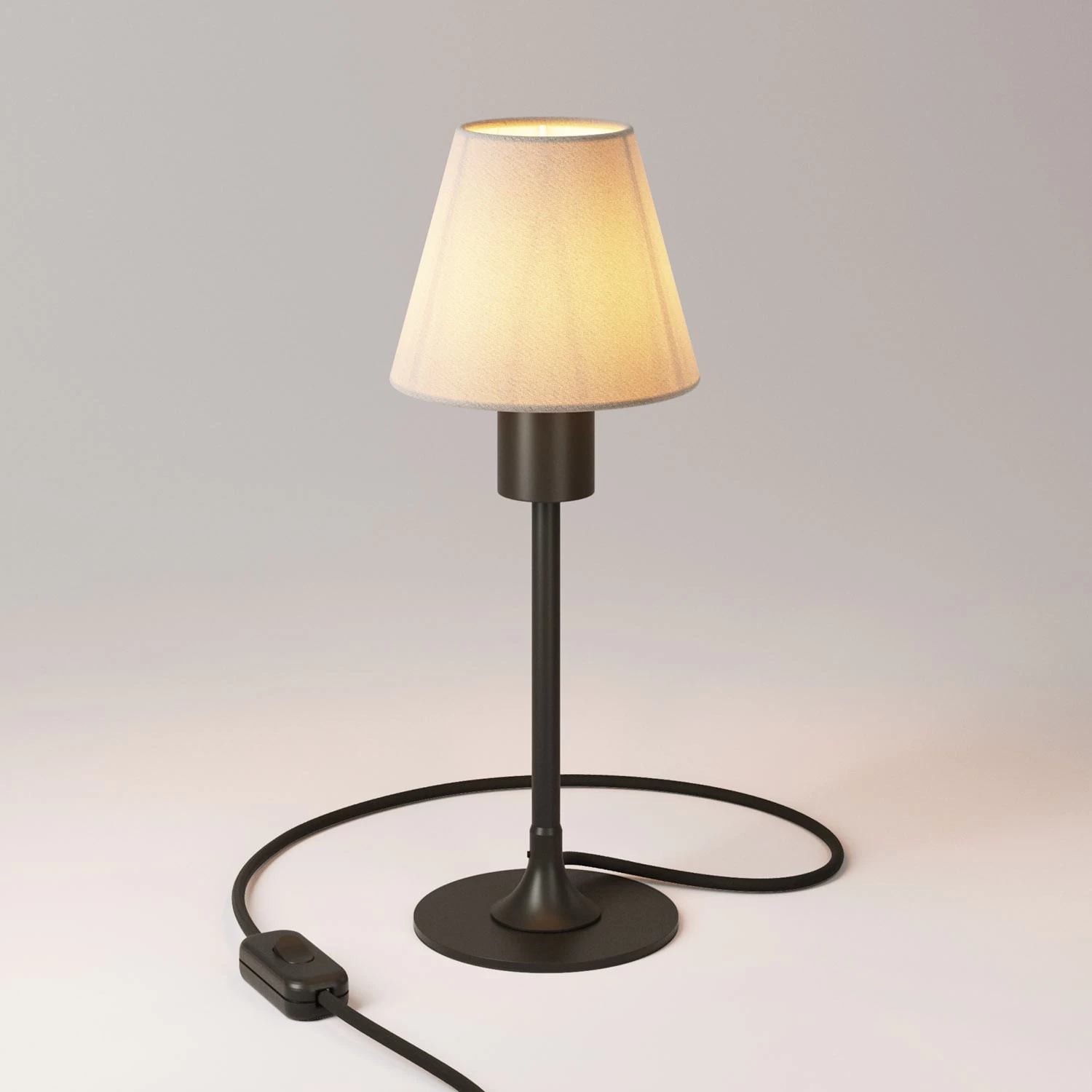 MAG-Y table lamp with canvas shade - Black