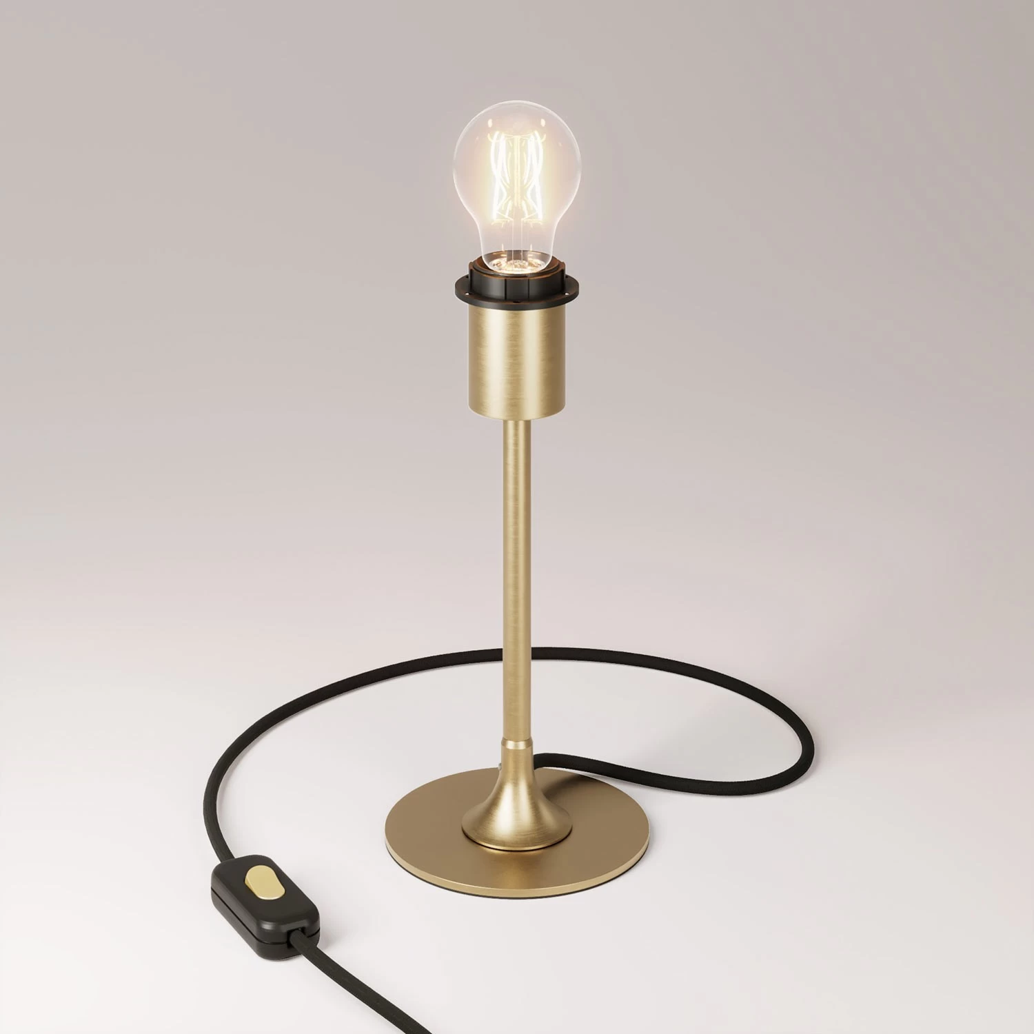 MAG-Y metal table lamp with fitting for lampshade - Brushed bronze