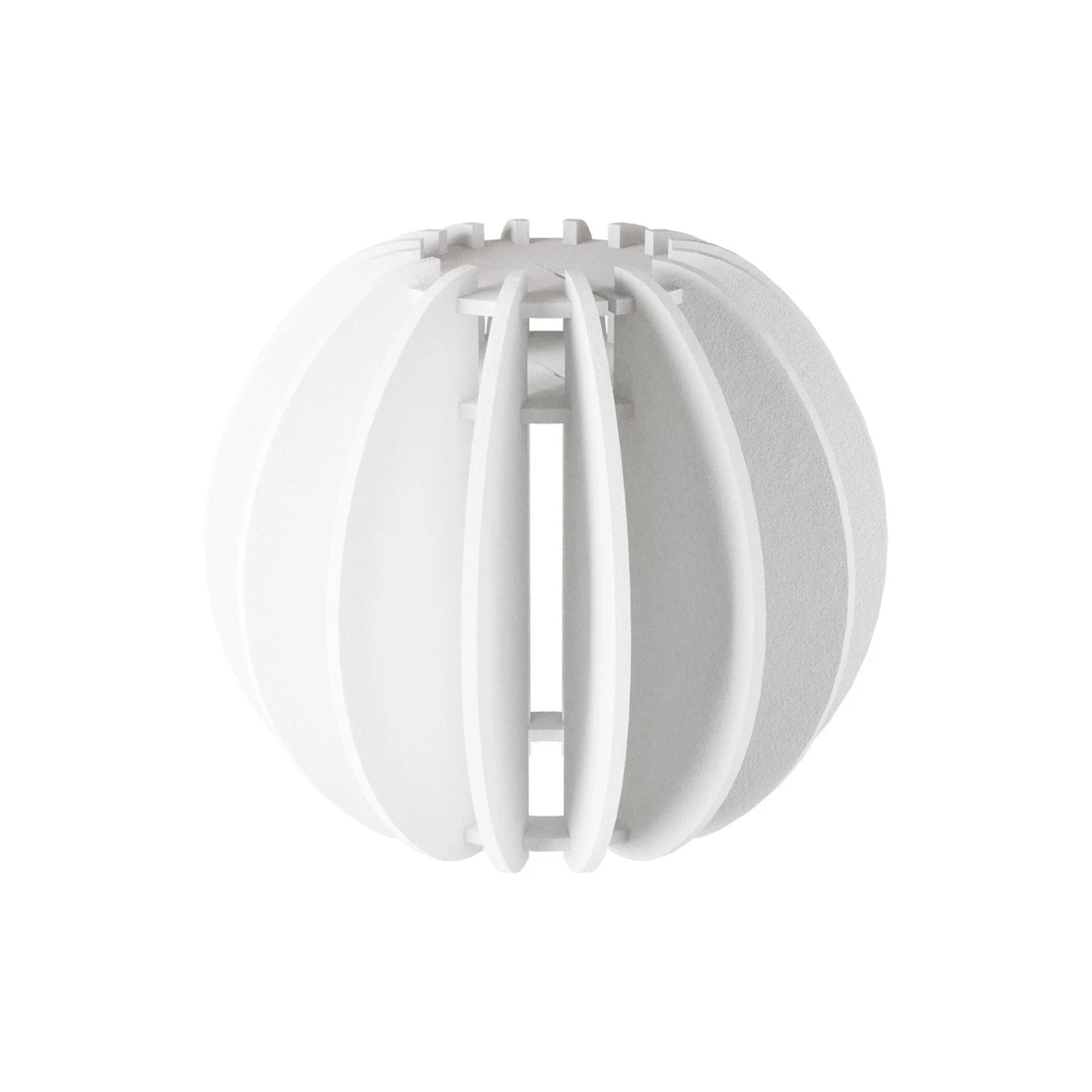 LAMPSHHADE - Elliptical Lampshade Made of Sound-Absorbing Material - White melange
