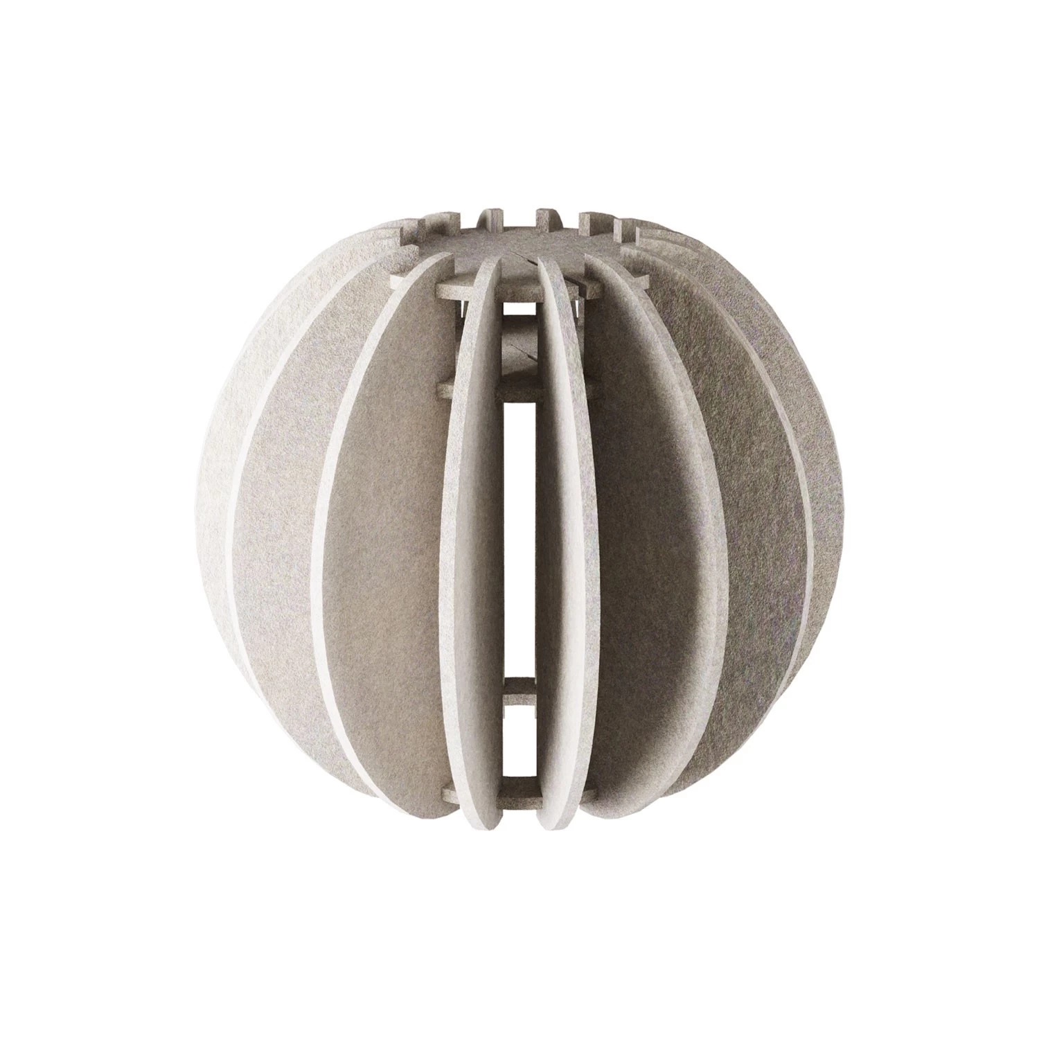 LAMPSHHADE - Elliptical Lampshade Made of Sound-Absorbing Material - Dove gray melange