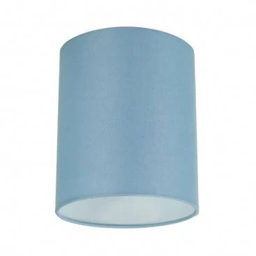 Cylinder Fabric Lamp Shade | 5.91 x 7.09 Inches | Italian Craftsmanship - Heavenly Blue Canvas
