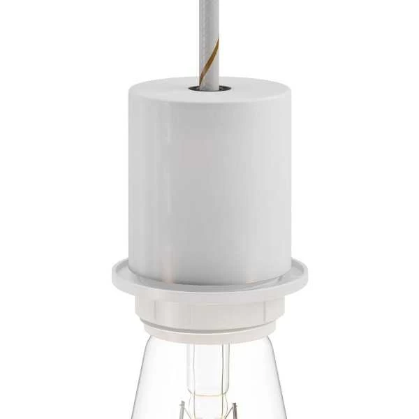 E26 semi-threaded metal socket kit with concealed cable clamp