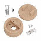 Wooden canopy for string light cable and Filé system. Made in Italy