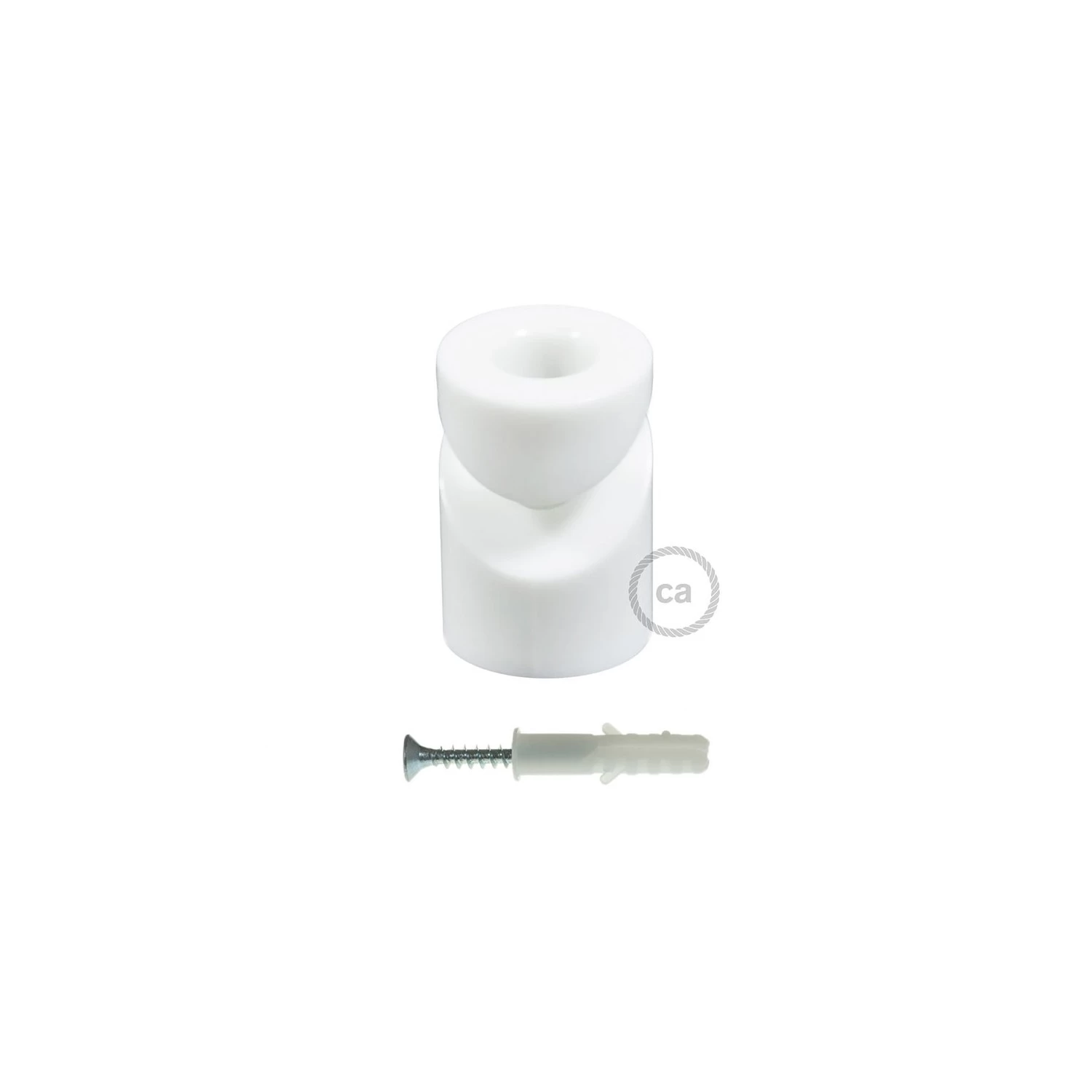 Swag Hook, White "V" ceiling or wall hook for any fabric electric cable