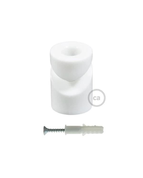 Swag Hook, White "V" ceiling or wall hook for any fabric electric cable