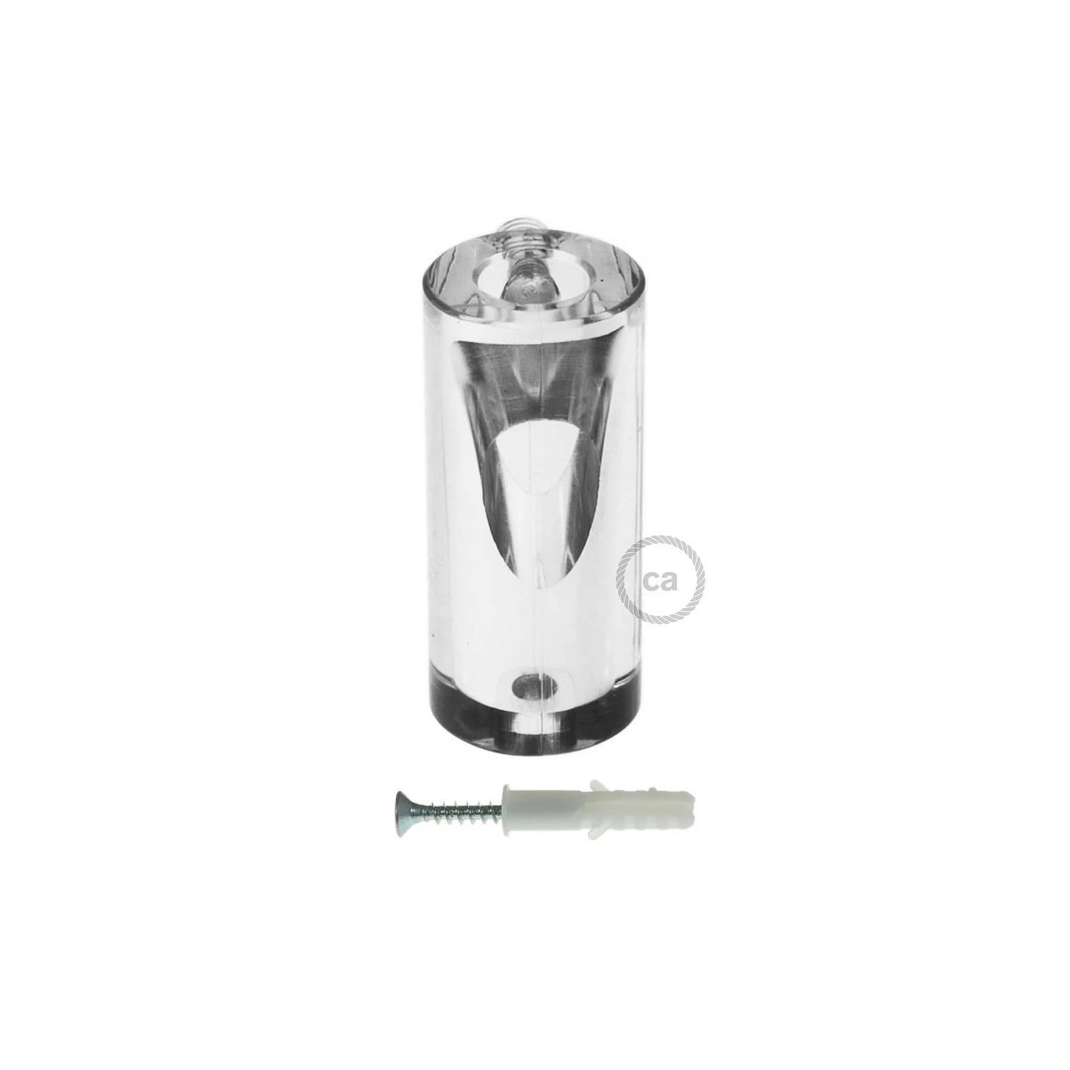 Swag Hook, Transparent ceiling hook and stop for fabric cable