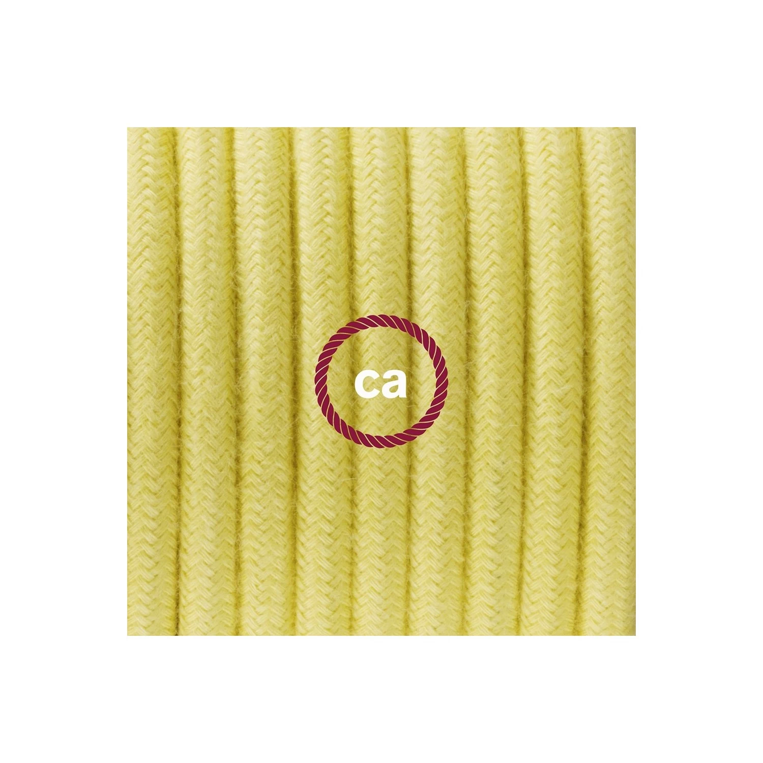 Plug-in Pendant with switch on socket | RC10 Pale Yellow Cotton