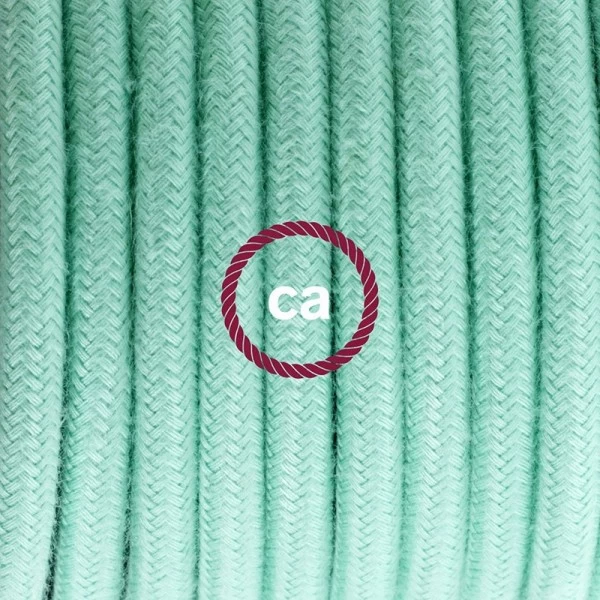 Plug-in Pendant with switch on socket | RC34 Mint Green Cotton