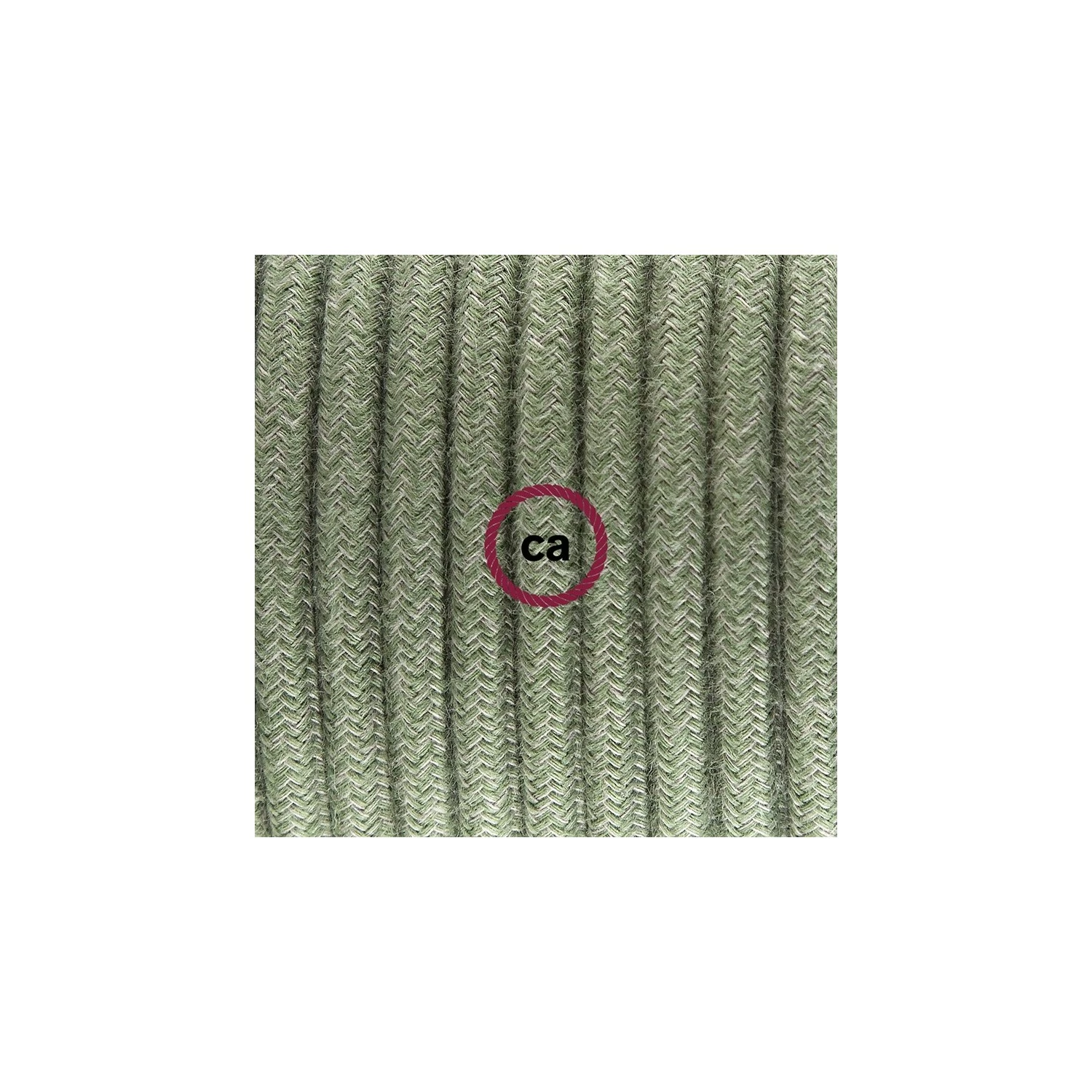 Plug-in Pendant with switch on socket | RC63 Gray Green Cotton