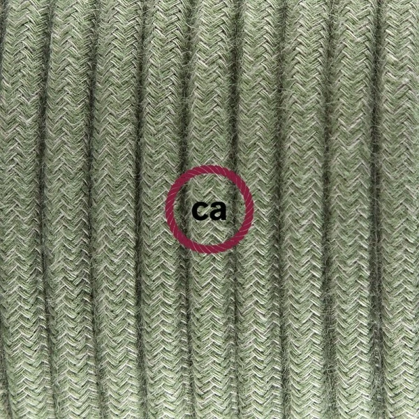 Plug-in Pendant with switch on socket | RC63 Gray Green Cotton