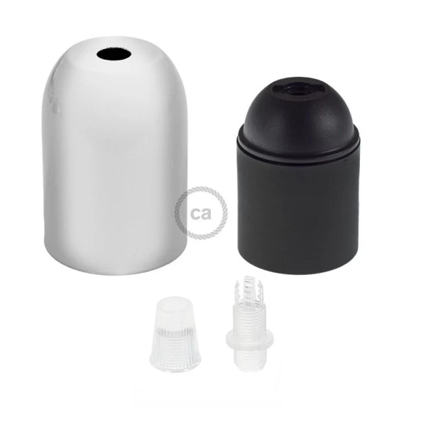 Rounded Top metal light bulb socket kits - E26