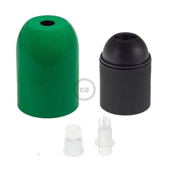 Rounded Top metal light bulb socket kits - E26