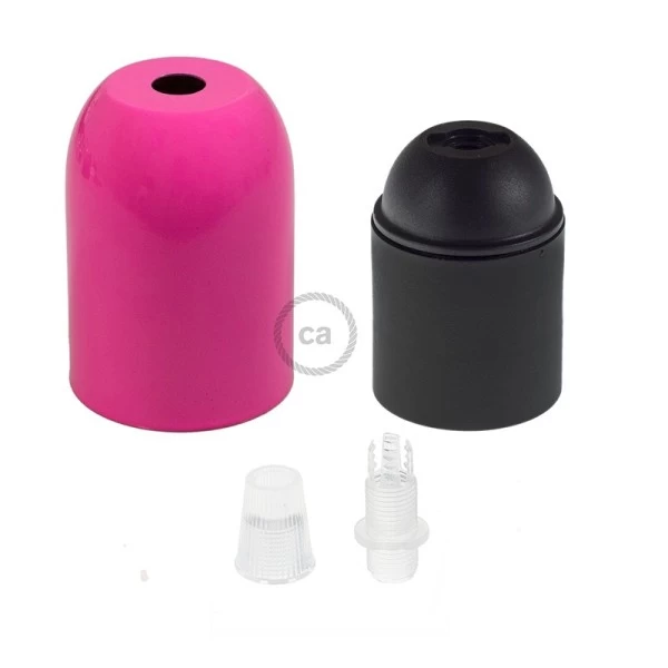 Rounded Top metal light bulb socket kits - E26