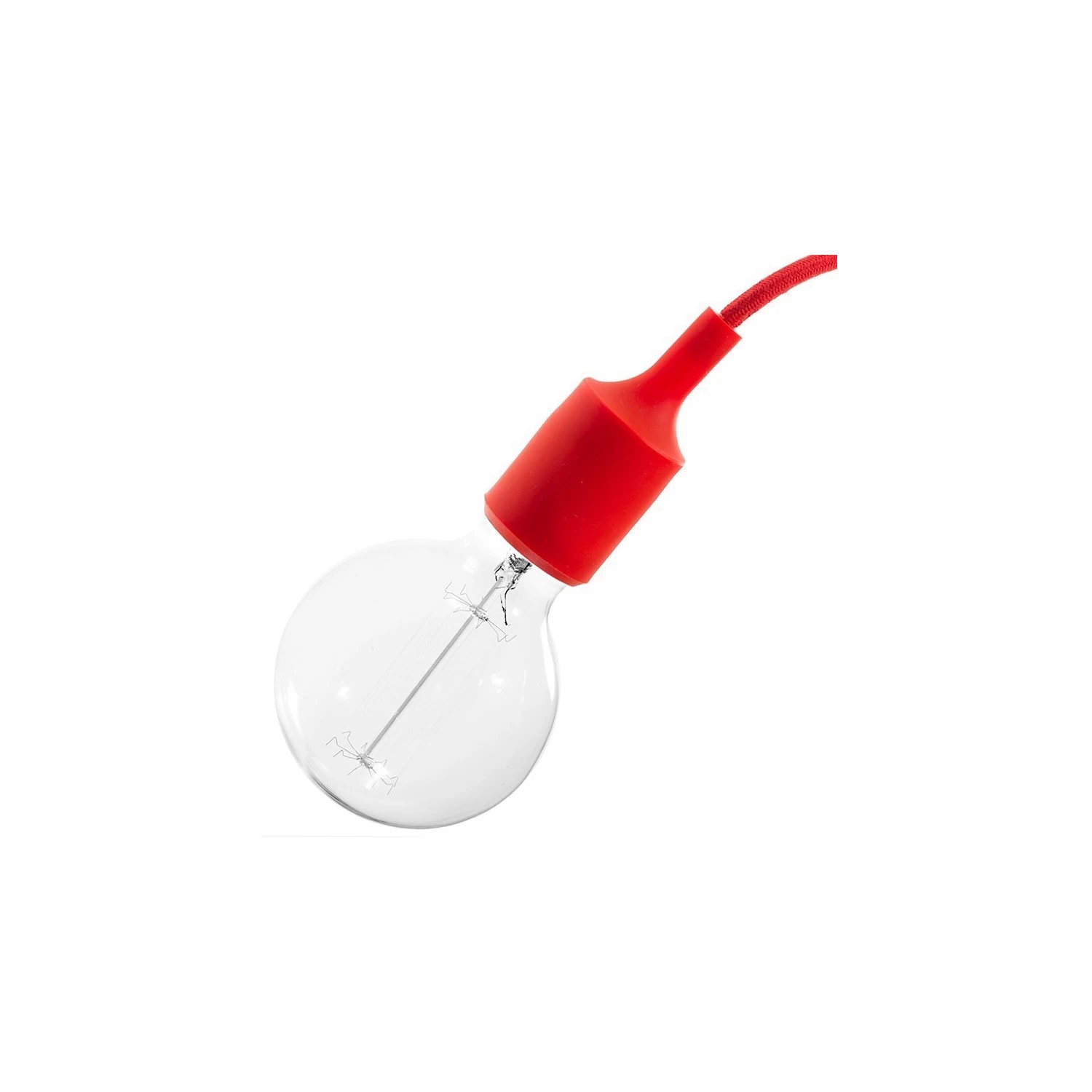 Silicone Light Bulb Socket Kits - E26 - Red