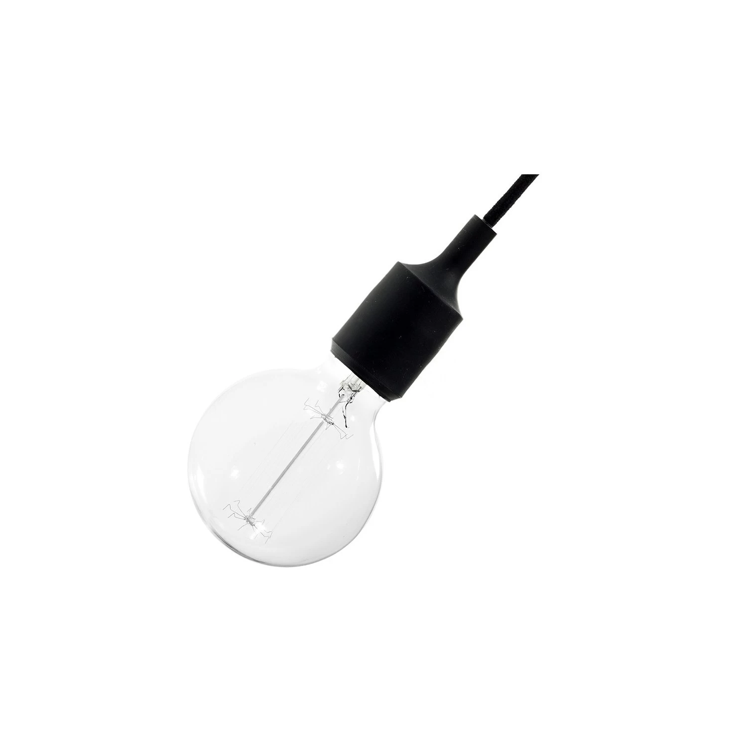 Silicone Light Bulb Socket Kits - E26 - Black