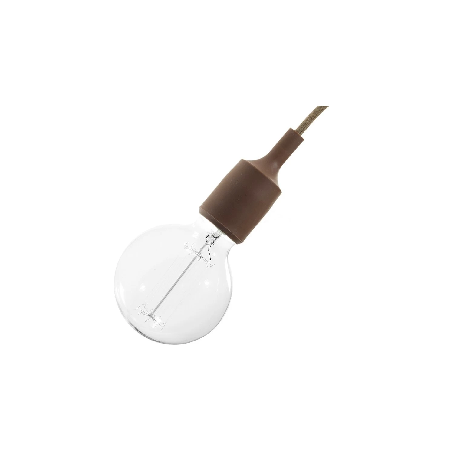 Silicone Light Bulb Socket Kits - E26 - Coffee