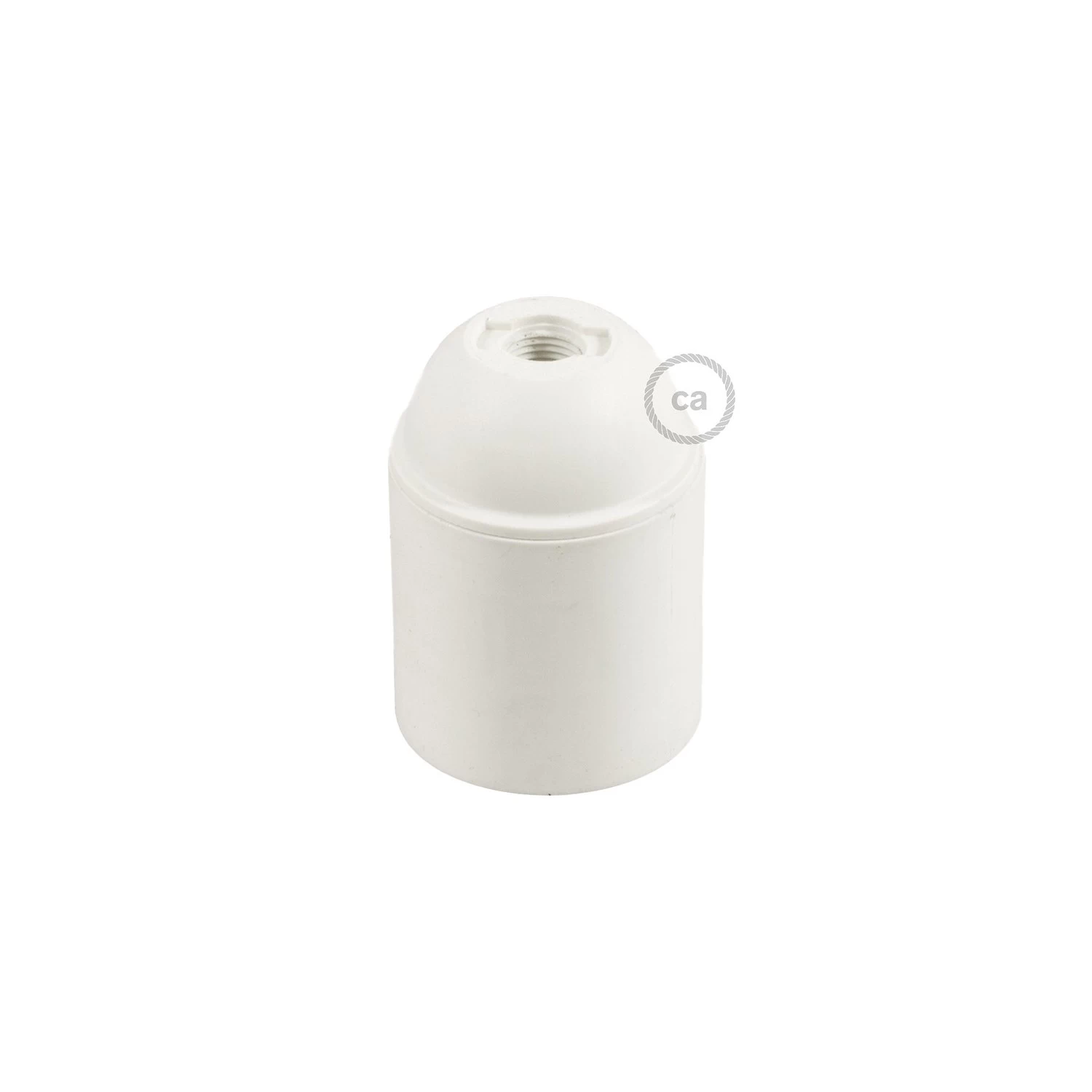 Smooth Sided Thermoplastic light bulb socket - E26 - White